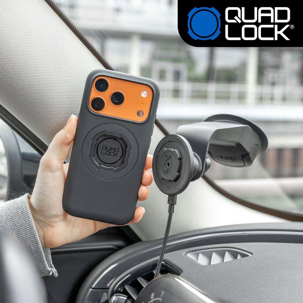 Quad Lock Suction Mount bundel voor iPhone
